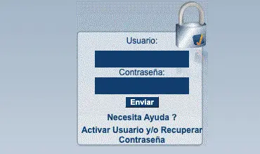 Ingresar usuario y contraseña